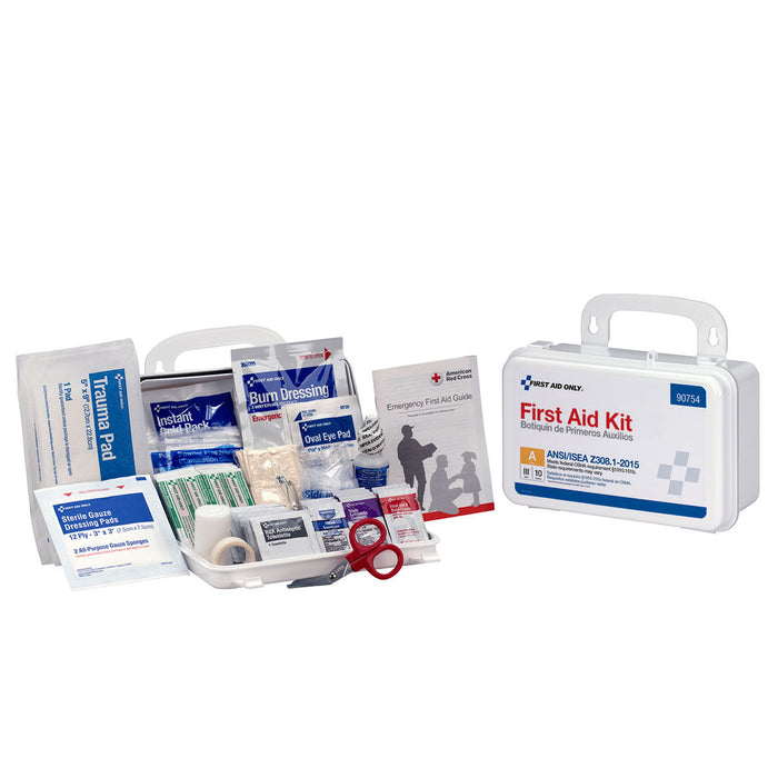 First Aid Kit (10-Person Capacity) with Manual, 1 Dispenser Box by Pasteur Pharmacy