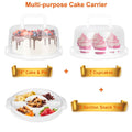 10" Cake Storage Container with Handle Plastic Cake Box by DailySale