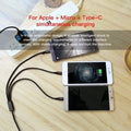 10 Foot High Speed 3-in-1 Lightning Micro & USB-C Charging Cable by DailySale