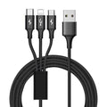 10 Foot High Speed 3-in-1 Lightning Micro & USB-C Charging Cable by DailySale