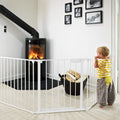 10 ft Wide Baby Gate Playard Satey Rail Fence Barrier Room Divider 5 Panels by DailySale
