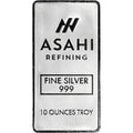 10 oz. Silver Bar - Asahi Refining - .999 Fine Silver in Sealed Protective Plastic by DailySale