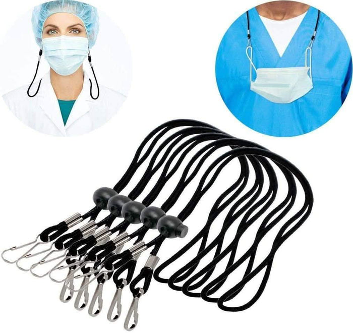 10-Pack: Adjustable Face Mask Neck Lanyard by DailySale
