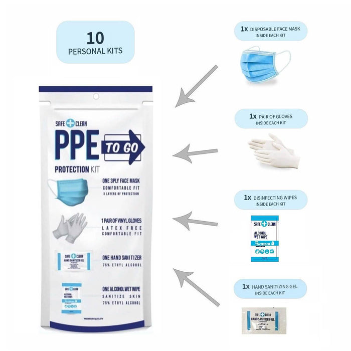 10-Pack: All-In-One Personal Protection Kit To Go by DailySale