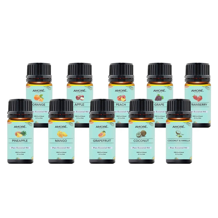 10-Pack: Fruity Fragrance Premium Aromatherapy Diffuser Oils Set For Candle & Soap Making by DailySale