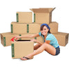 10-Pack: Medium Moving Boxes with Handles  (Refurbished)