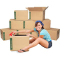 10-Pack: Medium Moving Boxes with Handles (Refurbished) by DailySale