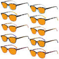10 Pack Orange Lens Cat Eye Blue Light Blocking Reading Glasses DS9111 by Pasteur Pharmacy