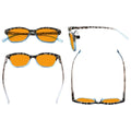 10 Pack Orange Lens Cat Eye Blue Light Blocking Reading Glasses DS9111 by Pasteur Pharmacy