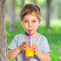 10-Pack: Reusable Silicone Wide Drinking Straws With Cleaning Brushes by DailySale