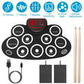 10 Pads Electric Drum Set Foldable by DailySale