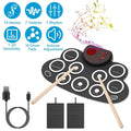 10 Pads Electric Drum Set Foldable by DailySale