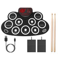 10 Pads Electric Drum Set Foldable by DailySale
