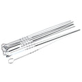 10-Piece: 15 Inches Stainless Steel Kabob Skewers by DailySale