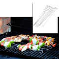 10-Piece: 15 Inches Stainless Steel Kabob Skewers by DailySale