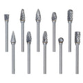 10-Piece: Double Cut Carbide Rotary Die Grinder Bit Set by DailySale