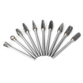 10-Piece: Double Cut Carbide Rotary Die Grinder Bit Set by DailySale