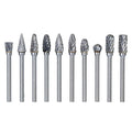10-Piece: Double Cut Carbide Rotary Die Grinder Bit Set by DailySale