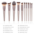 10-Piece: Glow Makeup Brushes by DailySale