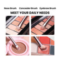 10-Piece: Metallic Premium Cosmetic Makeup Brushes Set by DailySale