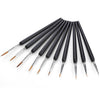 10-Piece: Miniature Detail Paint Brush Set