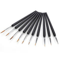 10-Piece: Miniature Detail Paint Brush Set by DailySale