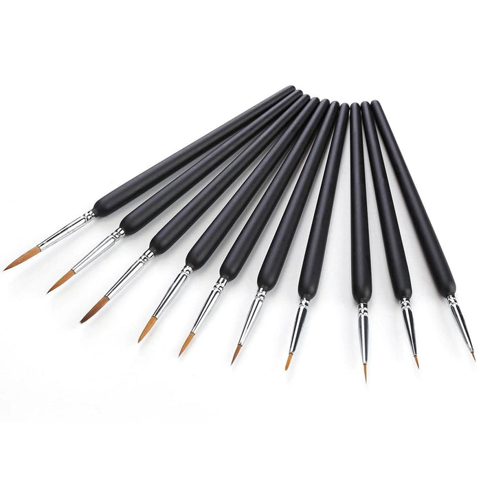 10-Piece: Miniature Detail Paint Brush Set by DailySale