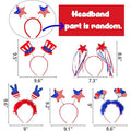 10-Piece: Patriotic Head Boppers Headband by DailySale