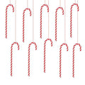 10-Piece: Plastic Candy Cane Ornaments by DailySale