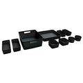 10-Piece: Plastic Woven Storage Basket Set-Nested by DailySale