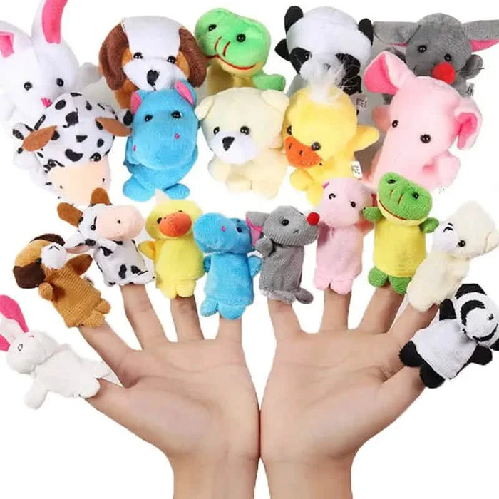 10-Piece Set: Cute Finger Puppets Baby Mini Plush Toys by DailySale