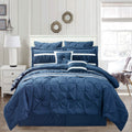 10-Piece Set: Kensie Hotel Quality Pintucked Oversized Comforter Set by DailySale