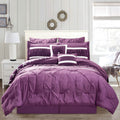 10-Piece Set: Kensie Hotel Quality Pintucked Oversized Comforter Set by DailySale