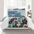 10-Piece Set: Queen Oversized Floral Comforter Set by DailySale