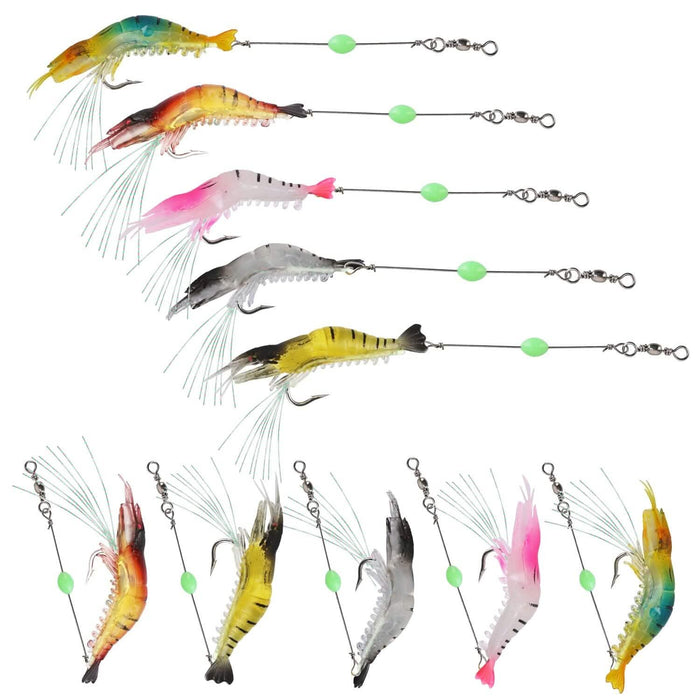 10-Piece: Silicon Shrimp Bait Set by DailySale