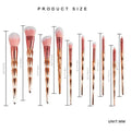 10-Piece: Unicorn Makeup Brush Rose Gold Diamond Handle Set by DailySale