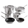 10-Piece: Vigor Stainless Steel Induction Ready Cookware