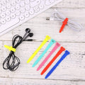 10-Pieces: 4.5 Inch Reusable Wire Ties Cord Organizer Straps Elastic Silicone Cord Organizer by DailySale