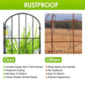 10-Pieces: Decorative Garden Fence Rustproof Iron Wire Arched Fence by DailySale