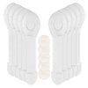 10-Pieces: Kids Safety Locks with 5 Furniture Corner Protectors