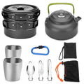 10-Pieces: ODOLAND Camping Cookware Mess Kit by DailySale