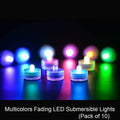 10-Pieces: RGB Submersible Waterproof LED Tea Lights Flameless Candles by DailySale