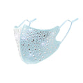 10-Pieces: Women's Face Mask Golden Metal Diamond Water Crystal Color by DailySale