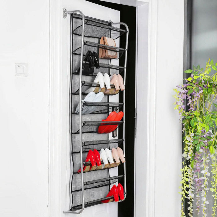 10-Tier Over the Door Shoe Rack Organizer Holder Hanging Storage Shelf by DailySale