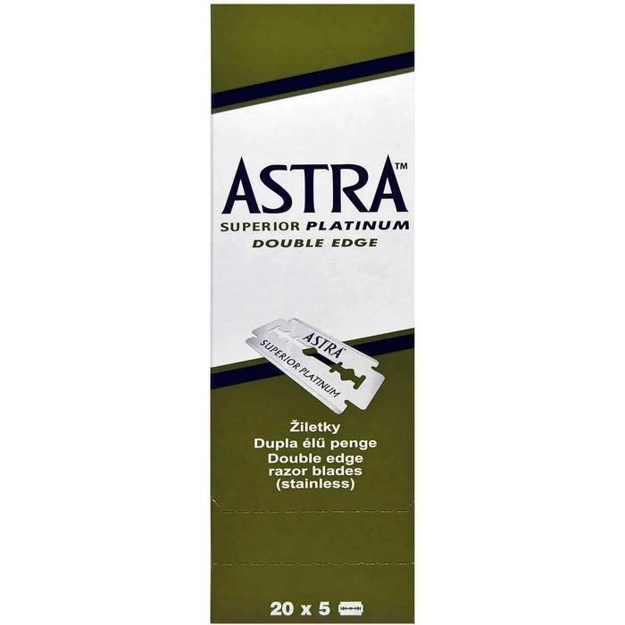Astra Superior Platinum Double Edge Razor Blades - 20x5 Pack by Pasteur Pharmacy