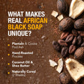 100% African Black Soap - Fragrance Free by AshantiNaturals