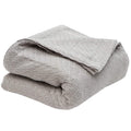 100% Cotton Heavyweight Square Knit Throw Blanket by DailySale