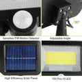 100 LED Solar Powered Wall Lights Outdoor by DailySale