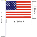 100-Pack: Handheld Small Miniature American Flag by DailySale