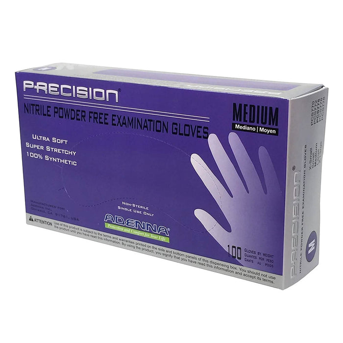 100-Pack: Nitrile Powder Free Violet Medium Gloves by DailySale